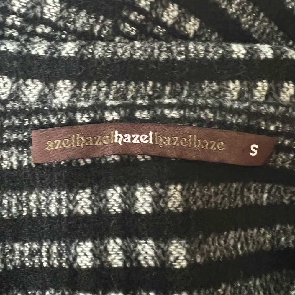 Hazel Anthropologie Black Plaid Coat - Picture 8 of 10